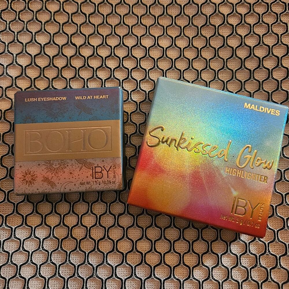 IBY LOT Lush Eyeshadow Wild at Heart & Sunkissed Glow Highlighter Maldives - Picture 8 of 13